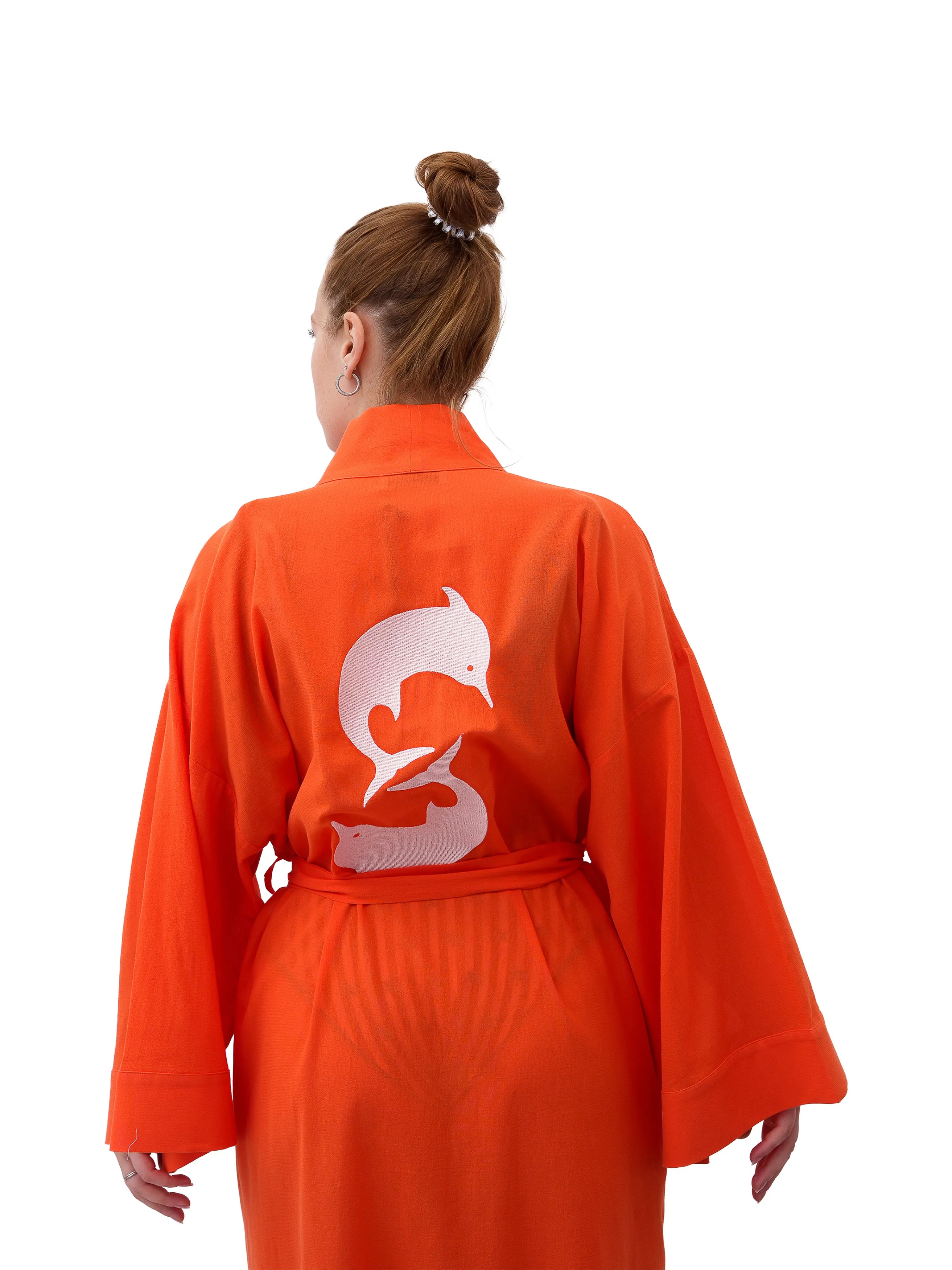 Dolphin Kimono Orange