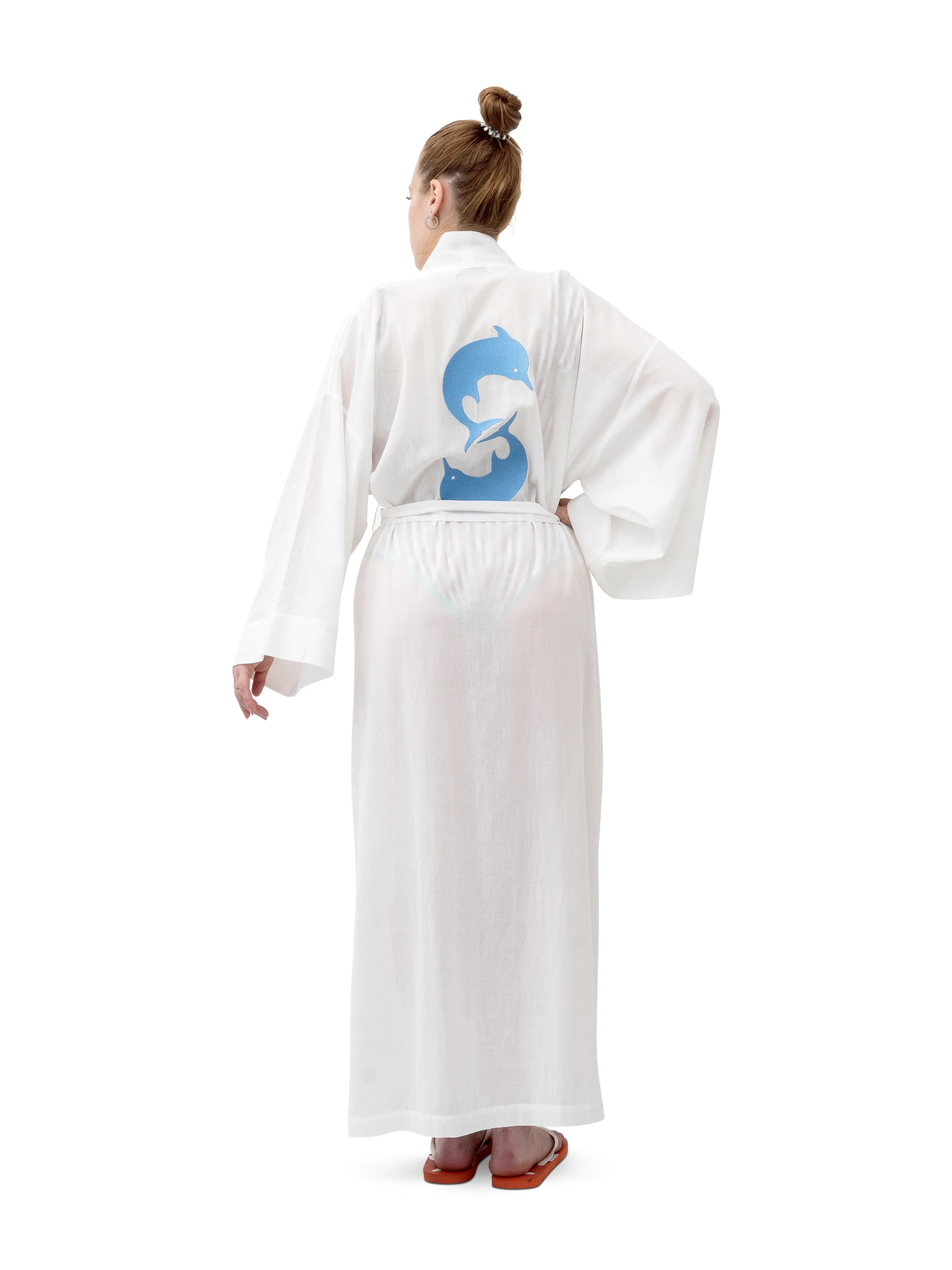 Dolphin Kimono White